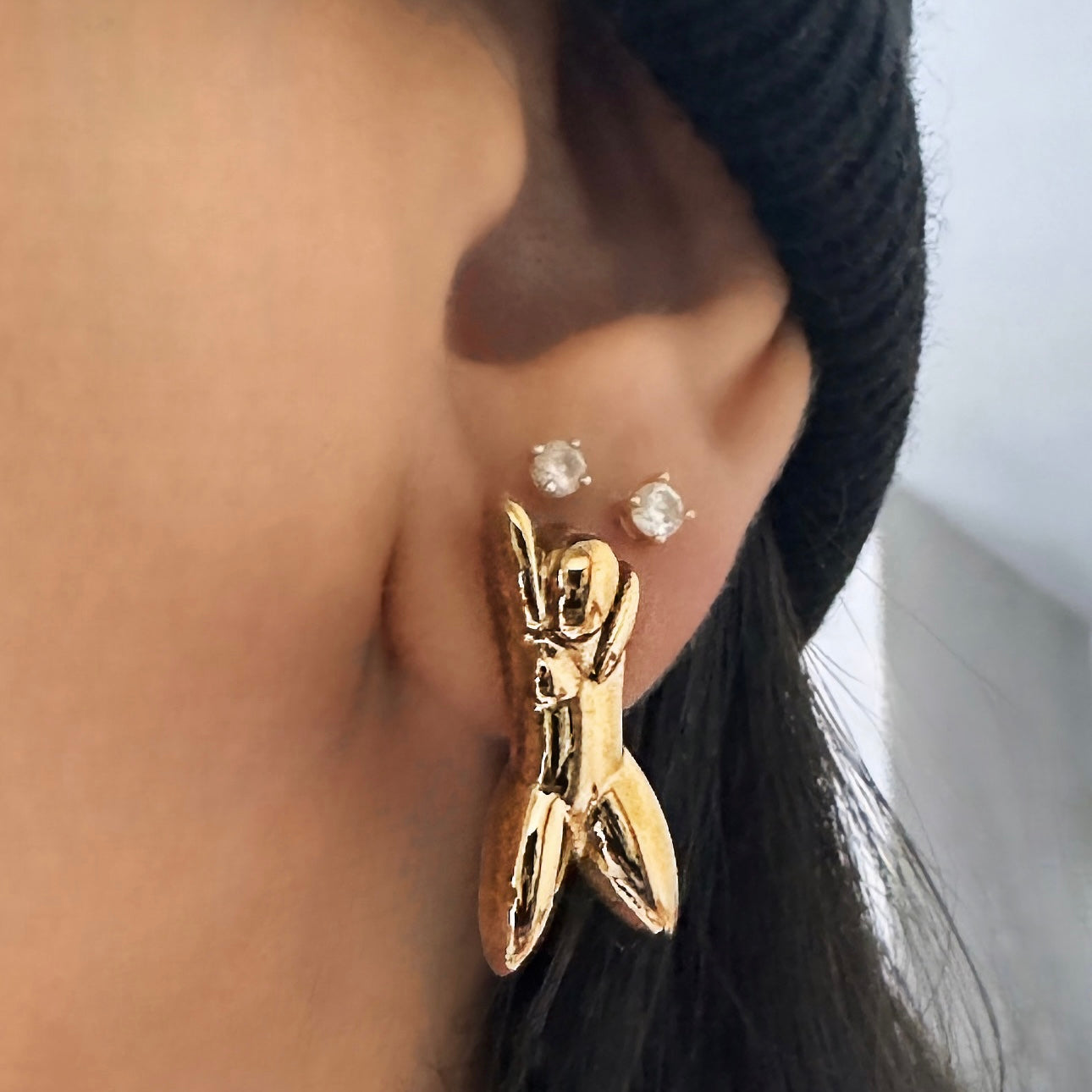 Gilded Goddess Earrings (Small) - 18k Gold Plated