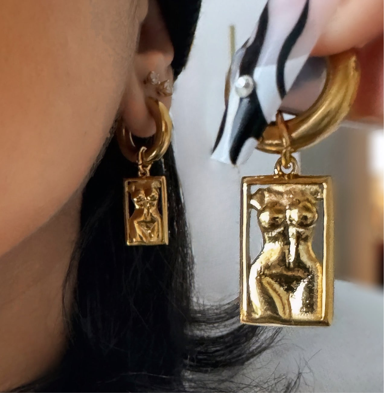 Embodied Earrings (18k Gold Plated)