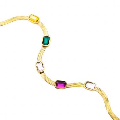 Gold Plated Rainbow Bracelet