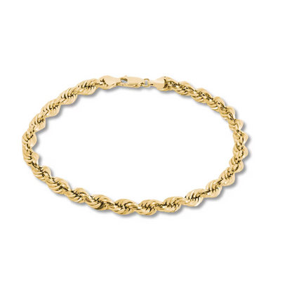 14k Gold Plated Rope Bracelet