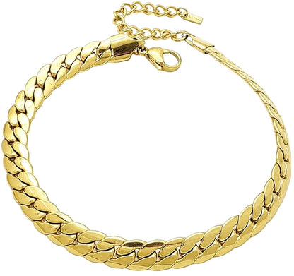 Cuban Link Anklet (18k gold plated)