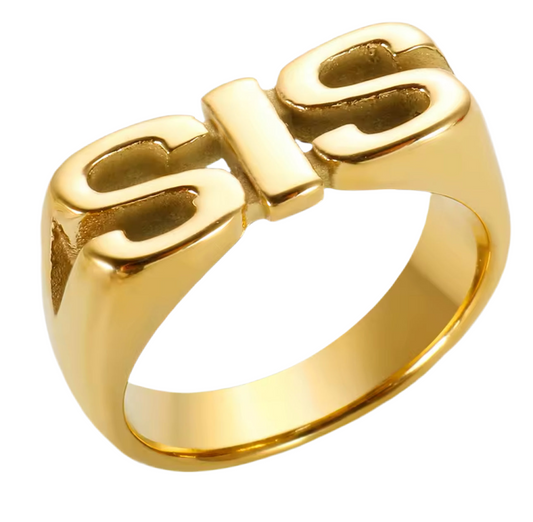 Sis Gold Plated Ring