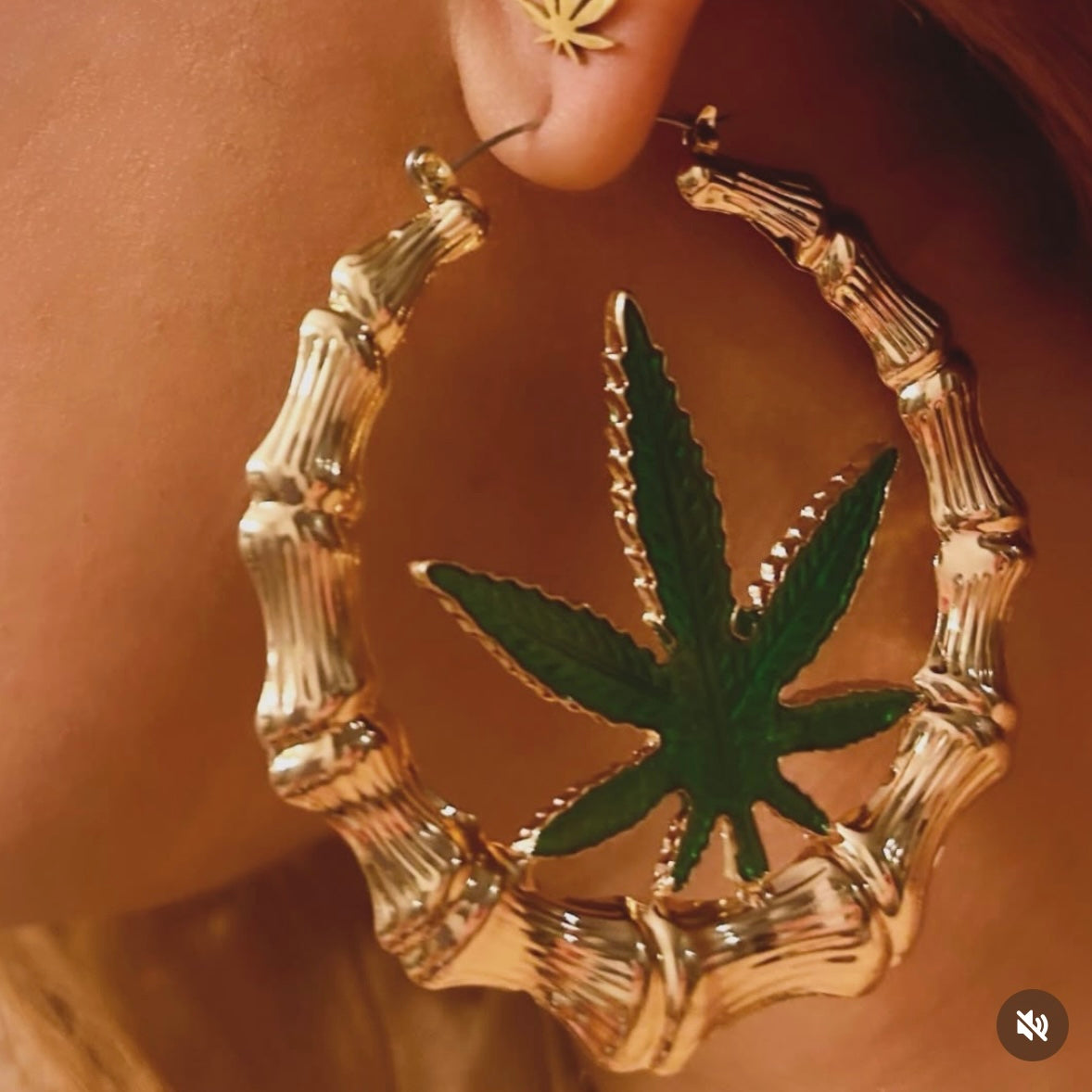 Leaf Bamboo Earrings