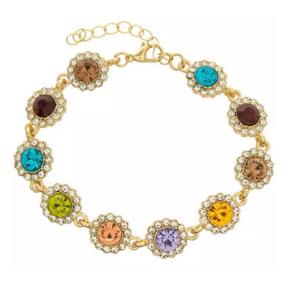 Colorful Rhinestone Anklet