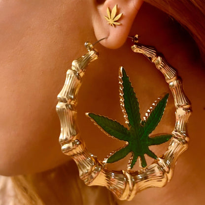 Leaf Stud Earrings