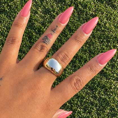 Gold Round Ring