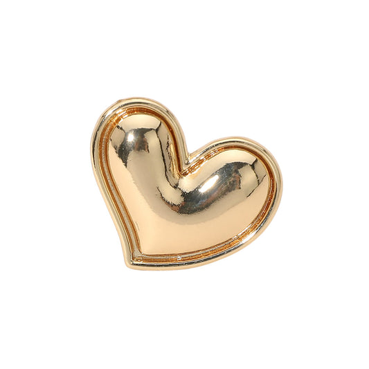 Gold Metal Heart Ring
