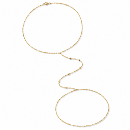 Beaded Body Chain (gold plated)