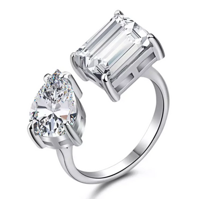 CZ Adjustable Ring