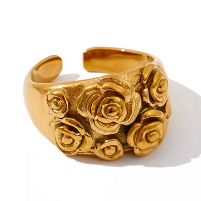 Roses Ring (18k Gold Dipped)