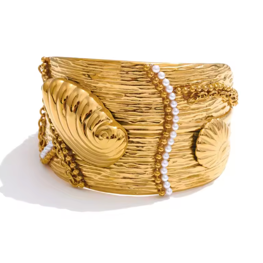 Sea Shell Leaf Cuff