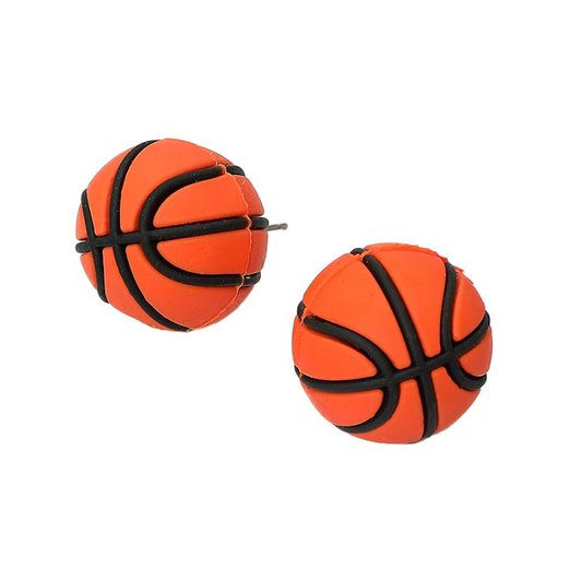 Basketball Stud Earrings