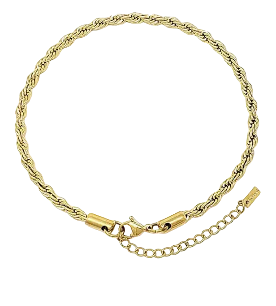 Rope Anklet (Stainless Steel)