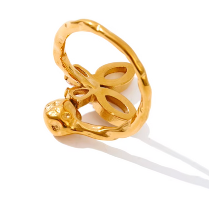 Flower Ring (18k Gold Plated)