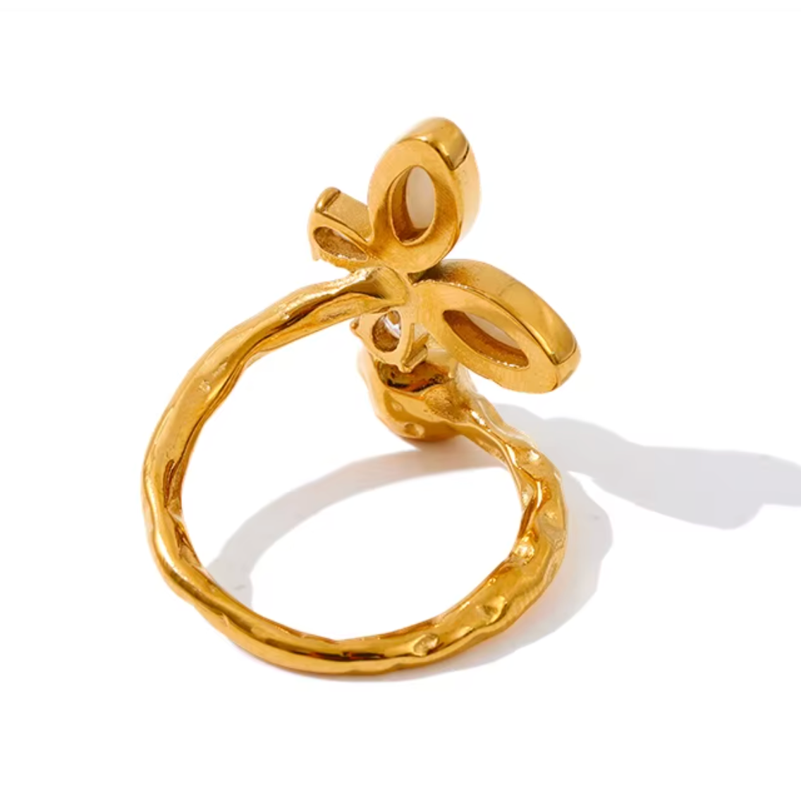 Flower Ring (18k Gold Plated)