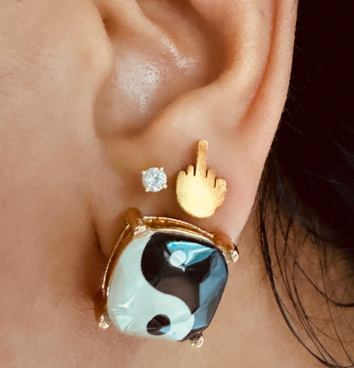 Middle Finger Earrings