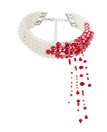 Red Pearl Choker